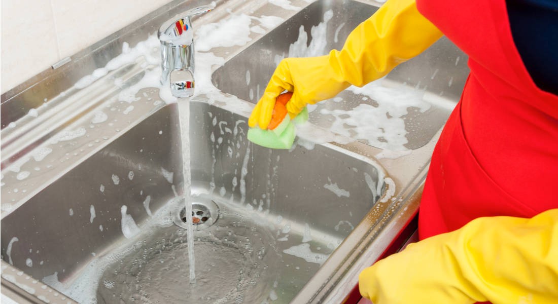 How To Clean Kitchen Sink Drainage Made Of Stainless Steel