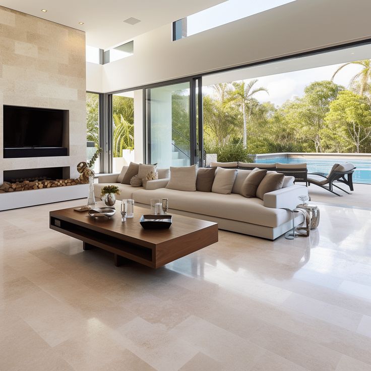 Elevating Spaces with Marble and Travertine Tiles